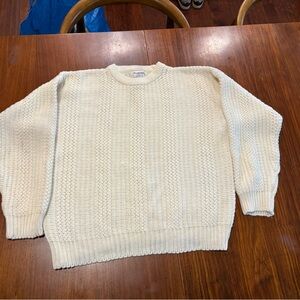 Vintage Sweater Mervyns Windridge Chunky Knit Pullover Large
